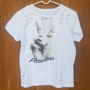 💲SALE💲On Fire | Flawless Graphic T-Shirt white
